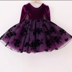 🚫sold Pleiades design dark floral tulle